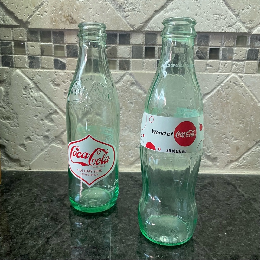 Coca Cola Vintage Green Glass Bottles